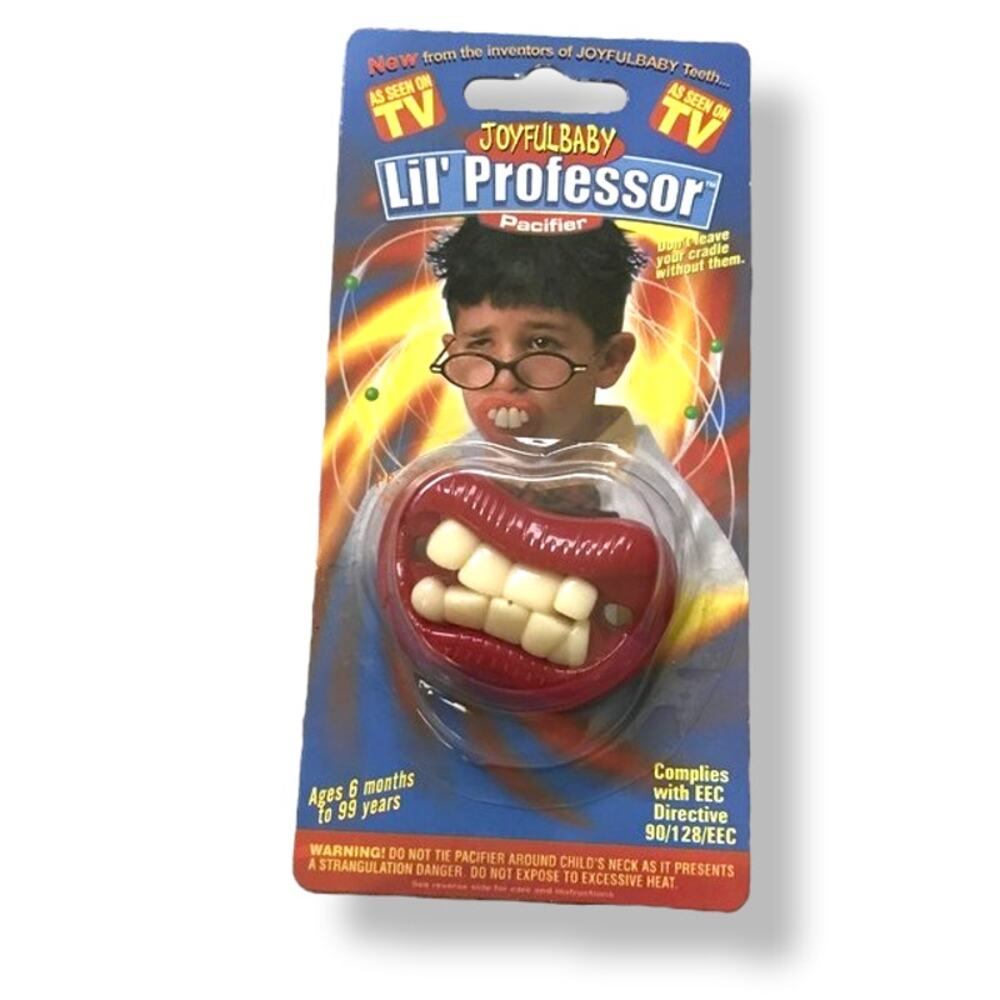 Joyful Baby‎ Lil' Professor Pacifier Funny Teeth Gag